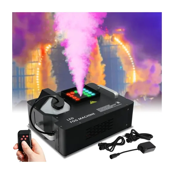 Вертикальная дым-машина 1500 Вт, RGB